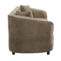 Streamdale Furniture 87" Curved Sofa: Plush, Streamlined, Durable