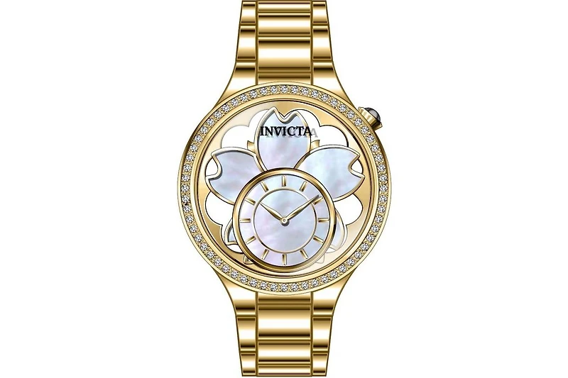 Invicta Women's 46754 Wildflower Quartz PC10 Mother of Pearl, Metal Dial Watch