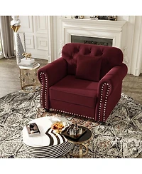 Streamdale Furniture Chesterfield Sofa with Nailhead Trim