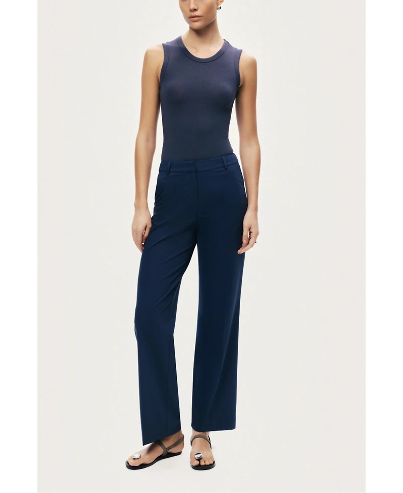 Nocturne Women's Tailored Straight-Leg Pants