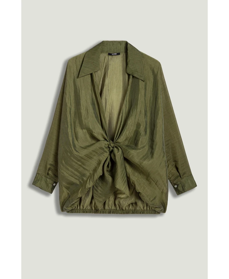 Nocturne Women's Fluid Open-Front Shirt