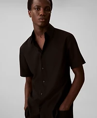 Calvin Klein Men's Solid Short-Sleeve Shirt
