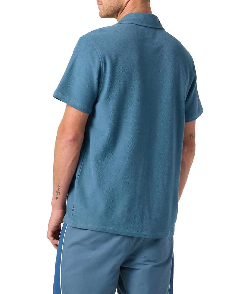 O'Neill Men's Knit Camp Collar Polo Shirt