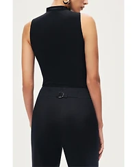 Nocturne Women's Draped Mesh-Panel Bodysuit