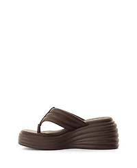 Therapy Australia Women's Flames Square Toe Wide Wedge Sandal