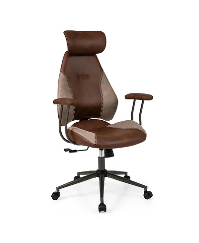 Sugift Ergonomic Office Chair Computer Desk Chair with 2D Headrest and Rocking Backrest