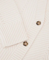 Reiss Women's Lottie Wool-Cashmere Chevron-Stitch Cardigan
