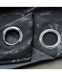 Rt Designers Collection Heidi Halo Foil Blackout Polyester Window Curtain Grommet Panel 52" x 84"