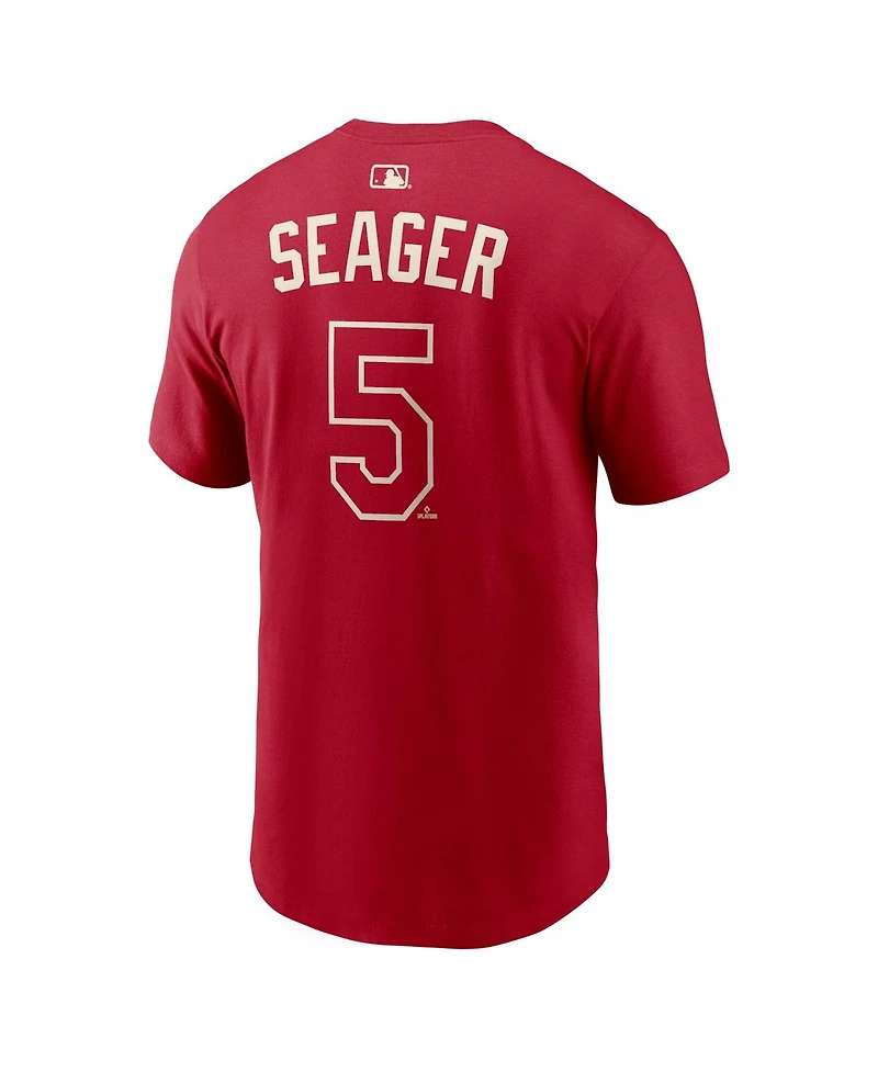 Nike Men's Corey Seager Red Texas Rangers 2026 City Connect Name & Number T-Shirt