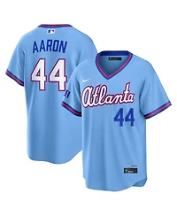 Nike Men's Hank Aaron Powder Blue Atlanta Braves 2026 City Connect Stadium Jersey