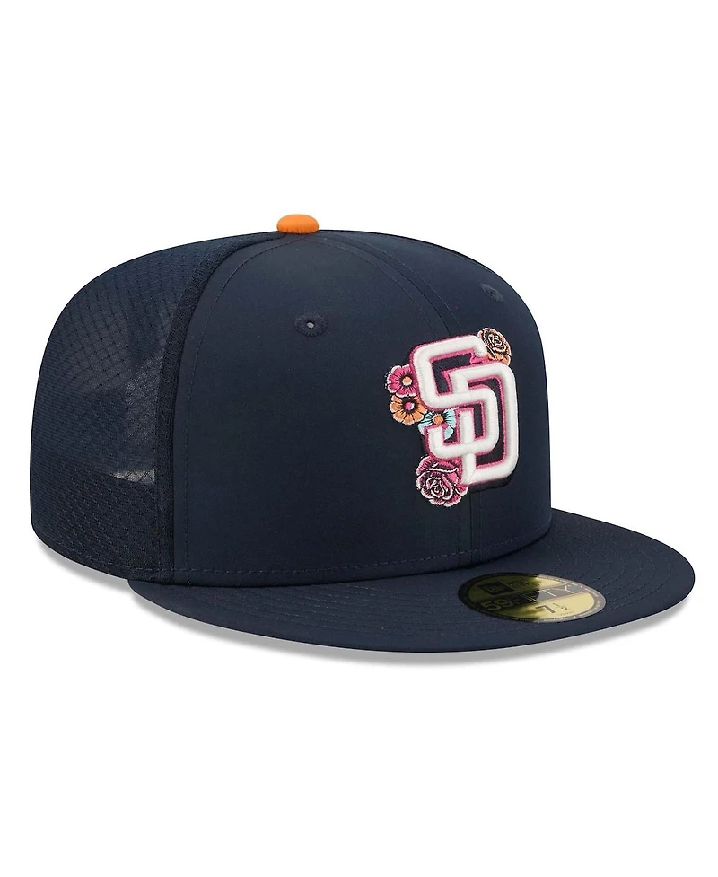 New Era Men's Cream/Navy San Diego Padres 2026 City Connect Batting Practice 59FIFTY Fitted Hat