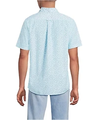 Lands' End Big & Tall Short Sleeve Seersucker Shirt