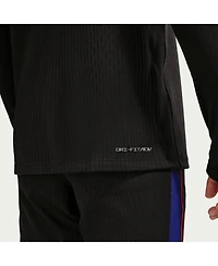 Nike Men's Black Usmnt 2026 Strike Elite Dri-fit Adv Long Sleeve Quarter-Zip Drill Sweatshirt