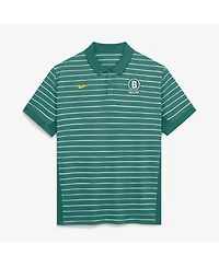Nike Men's Green/White Boston Red Sox Authentic Collection City Connect Striped Victory Dri-fit Polo Shirt