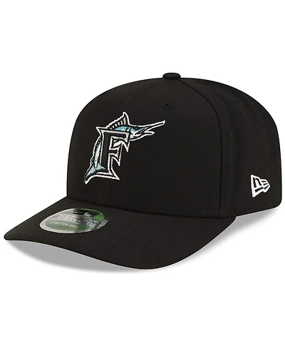 New Era Men's Black Florida Marlins Player Replica 9SEVENTY Adjustable Hat