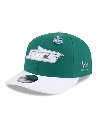 New Era Men's Green/White New York Jets 2026 Nfl Draft On Stage Pre-Curved 9FIFTY Snapback Hat