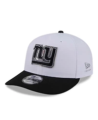 New Era Men's White/Black New York Giants 2026 Nfl Draft Pre-Curved 9FIFTY Snapback Hat