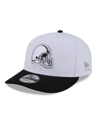 New Era Men's White/Black Cleveland Browns 2026 Nfl Draft Pre-Curved 9FIFTY Snapback Hat