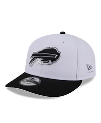 New Era Men's White/Black Buffalo Bills 2026 Nfl Draft Pre-Curved 9FIFTY Snapback Hat