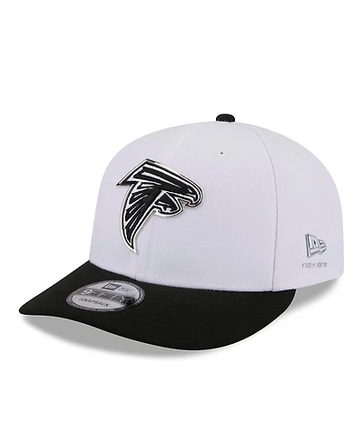 New Era Men's White/Black Atlanta Falcons 2026 Nfl Draft Pre-Curved 9FIFTY Snapback Hat