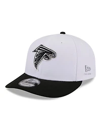 New Era Men's White/Black Atlanta Falcons 2026 Nfl Draft Pre-Curved 9FIFTY Snapback Hat