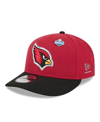 New Era Men's Cardinal/Black Arizona Cardinals 2026 Nfl Draft On Stage Pre-Curved 9FIFTY Snapback Hat