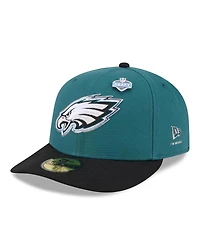 New Era Men's Midnight Green/Black Philadelphia Eagles 2026 Nfl Draft Pre-Curved 59FIFTY Fitted Hat