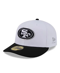 New Era Men's White/Black San Francisco 49ers 2026 Nfl Draft Pre-Curved 59FIFTY Fitted Hat