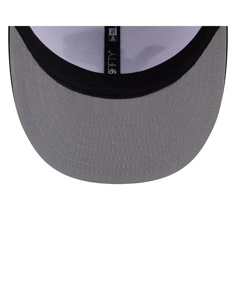 New Era Men's White/Black Detroit Lions 2026 Nfl Draft Pre-Curved 59FIFTY Fitted Hat