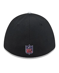 New Era Men's Black/Silver Las Vegas Raiders 2026 Nfl Draft 39THIRTY M-Crown Flex Hat