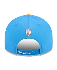New Era Men's Powder Blue/Gold Los Angeles Chargers 2026 Nfl Draft On Stage Pre-Curved 9FIFTY Snapback Hat