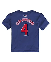 Nike Toddler Pete Crow-Armstrong Rush Blue Chicago Cubs Name Number T-Shirt