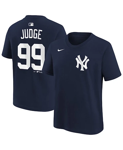 Nike Big Boys and Girls Aaron Judge Navy New York Yankees Name Number T-Shirt