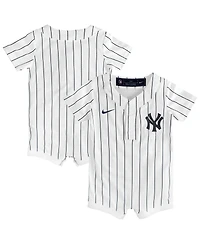 Nike Baby Boys and Girls White New York Yankees Home Replica Romper Jersey