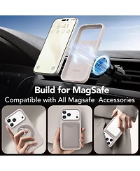 Gonez Magnetic for iPhone 17 Pro Max Case, Compatible with MagSafe Liquid Silicone Anti-Scratch Shockproof Protective Phone Case 6.9 inch, Stone