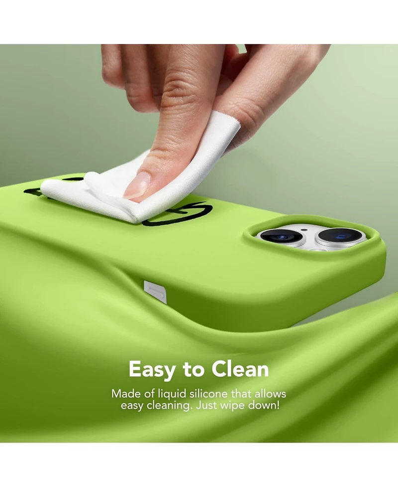 Gonez Magnetic for iPhone 15 Case Anti-Scratch Microfiber Lining Shockproof Protective Silicone Phone Cover