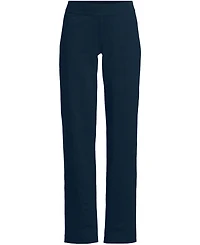 Lands' End Petite Starfish Mid Rise Straight Leg Pants