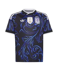 Adidas Big Boys and Girls Black Argentina National Team 2026 Away Replica Jersey