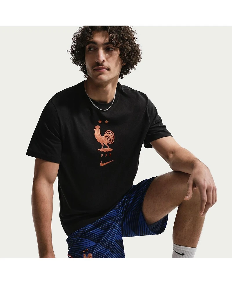 Nike Men's Black France National Team Crest T-Shirt
