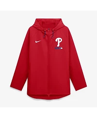 Nike Men's Red Philadelphia Phillies Authentic Collection Raglan Therma-fit Full-Zip Hooded Jacket