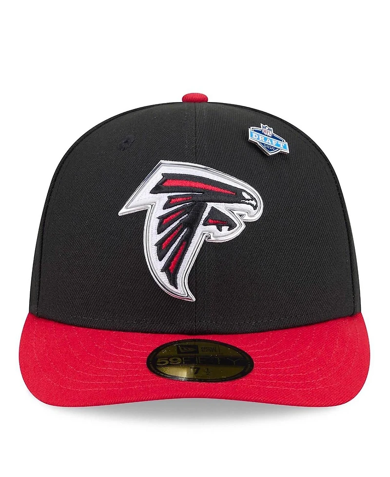 New Era Men's Black/Red Atlanta Falcons 2026 Nfl Draft Pre-Curved 59FIFTY Fitted Hat