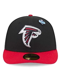 New Era Men's Black/Red Atlanta Falcons 2026 Nfl Draft Pre-Curved 59FIFTY Fitted Hat