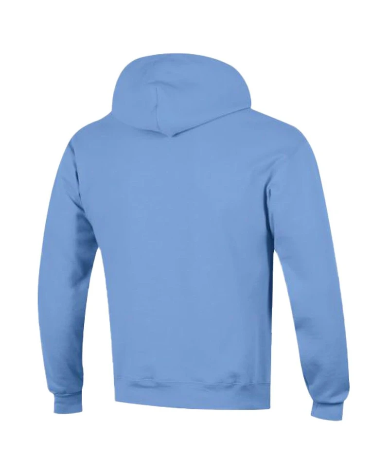 Champion Men's Light Blue Tennessee Titans Powerblend Arch over Logo Hoodie