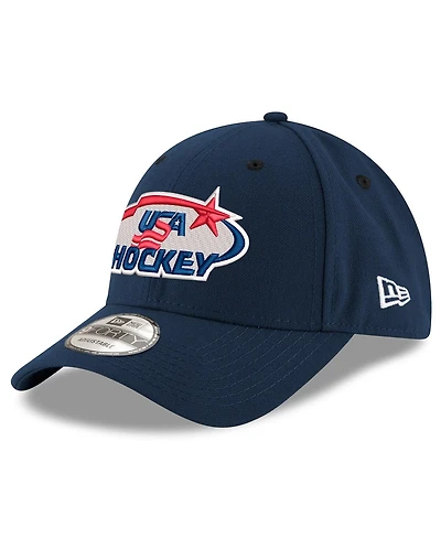 New Era Men's Navy Us Hockey 9FORTY Adjustable Hat