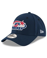 New Era Men's Navy Us Hockey 9FORTY Adjustable Hat