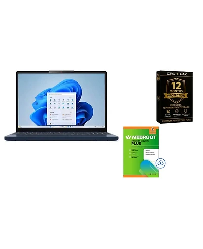 Lenovo 15.6" IdeaPad Slim 3i Touchscreen Laptop Intel Core i5-1235U 8 Gb Ram 256 Gb Ssd Storage Bundle with 12 Month Cps Protection, Aux Hdmi Cab