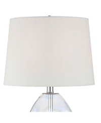 360 Lighting Samantha 24 3/4" High Clear Iridescent Glass 3-Way Table Lamp