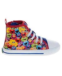 Sesame Street Kids All Your Friends High Top Sneakers Kids' Fun Character Design Play Ready Comfort Fit Durable Everyday Wear