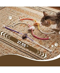 Nocciola 3 Pack Cat Chew Ropes with Cat Herb Filling Rats, Strong Braided Ropes and Gall Fruits, Natural Stimulation for Cats
