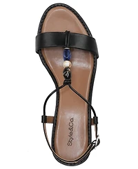 Style & Co Women's Blancaa Block Heel Stone Dress Sandals, Macy's Exclusive